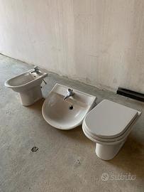 Pozzi Ginori Tinta Ghiaccio – WC + bidet + lavabo