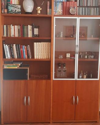 Libreria doppia i legno
