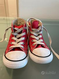 All star rosse clearance bambino