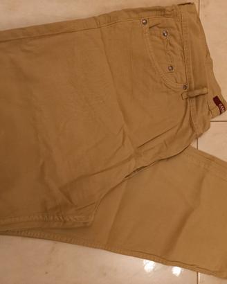 Jeans Carrera uomo beige sabbia taglia 56