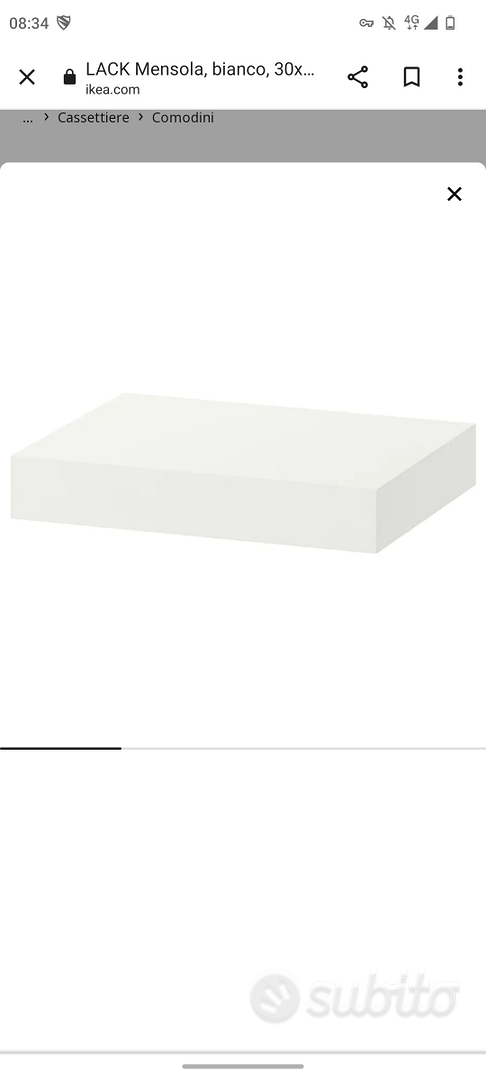 LACK Mensola, bianco, 30x26 cm - IKEA Italia