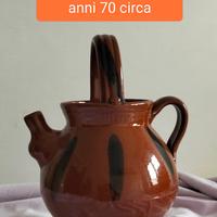 Brocca in terracotta smaltata anni 70