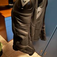Giubotto Pelle nero Dainese tecnico taglia 54