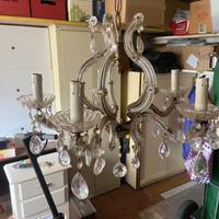 Lampadario in cristallo stile Maria Teresa