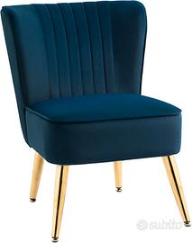 Poltrocina velluto Tessuto Vellutato, 56x65.5x82.5