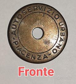 Gettone Trasporto Urbano di Piacenza