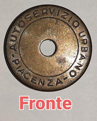 Gettone Trasporto Urbano di Piacenza