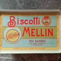scatola latta mellin anni 60