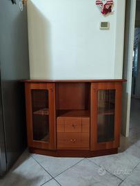 Elegante Mobiletto in Legno e Vetro
