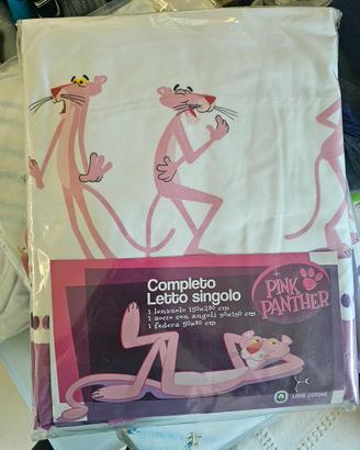 Lenzuola singole Pantera Rosa