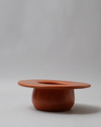 Vaso "Cappello" basso in terracotta (Hand made)