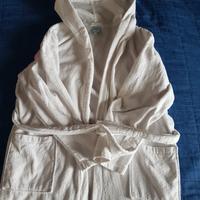 accappatoio per bambina con cappuccio e tasche