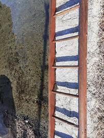 Antica Scala a Pioli in legno lungh mt 5,20