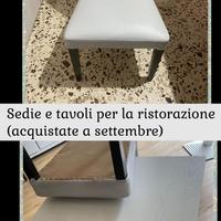 Tavolo e sedie per ristorante