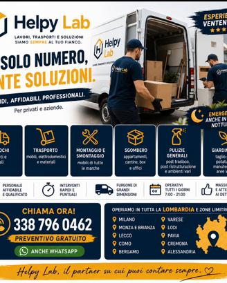 Traslochi, Trasporti, Sgomberi, Montaggio Mobili