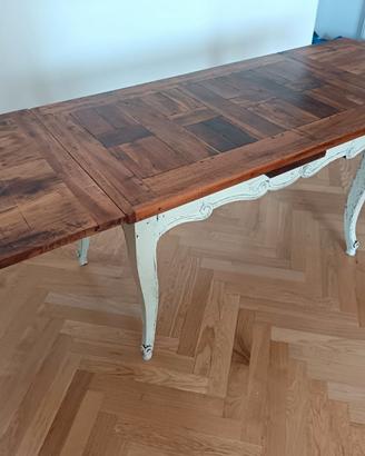 Tavolo allungabile shabby / provenzale 80x224