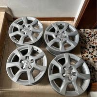 4 cerchi audi in lega raggio 16