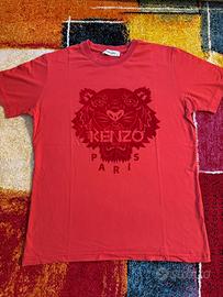 T-Shirt Kenzo Rossa - Tigre