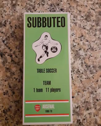 Squadra Subbuteo Arsenal 1969/70