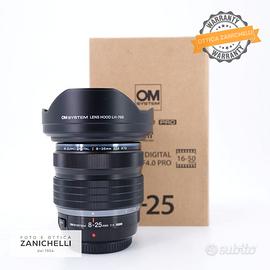 OM System M.ZUIKO ED 8-25 f4 Pro Usato (G393)
