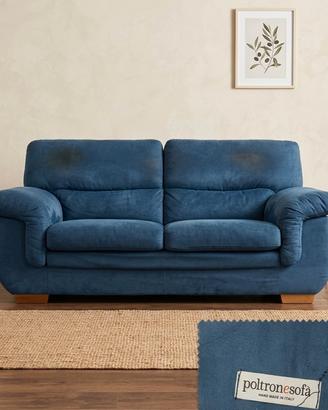 divano poltrone e sofà alcantara blu