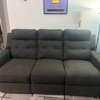 Divano 3 posti con sistema relax elettrico