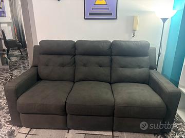 Divano 3 posti con sistema relax elettrico