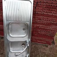 lavello 2 vasche in acciaio 25€