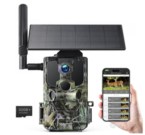 WOLFANG Telecamera 4G LTE Solare Cellulare