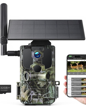 WOLFANG Telecamera 4G LTE Solare Cellulare
