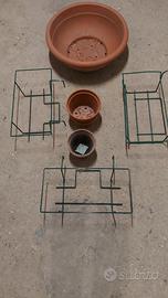 BALCONIERA PORTAVASO  N° 3 IN FERRO VERNICIATO