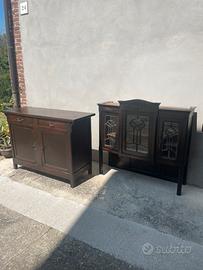 Credenza in legno stile liberty