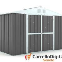 Box giardino lamiera zincata 327x155 grigio scuro