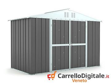 Box giardino lamiera zincata 327x155 grigio scuro