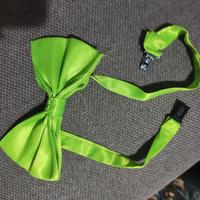 Papillon fiocco verde lime fluo party cosplay