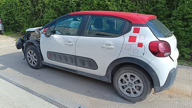 citroen c3 2017 1.2 benzina per ricambi
