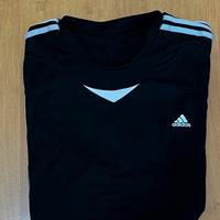 Maglietta Adidas nera grigia taglia L