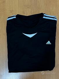 Maglietta Adidas nera grigia taglia L
