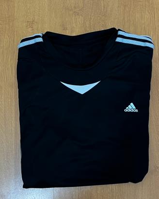 Maglietta Adidas nera grigia taglia L