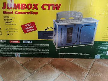 Armadio da campeggio porta fornello con lavabo 