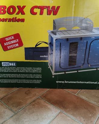Armadio da campeggio porta fornello con lavabo 