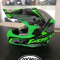 Casco cross Premier EXIGE QX7 Nero Verde