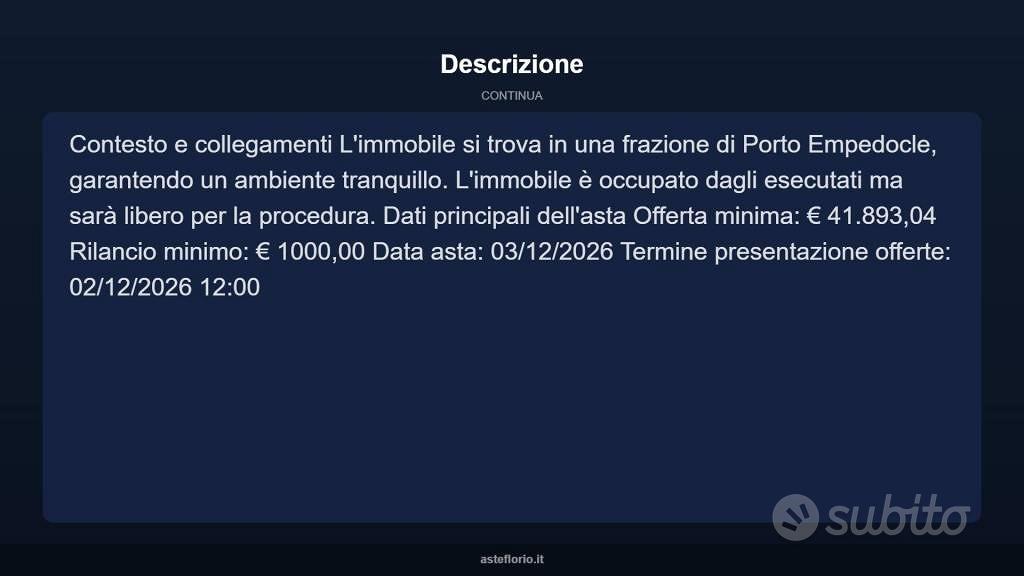 Appartamento – Porto Empedocle, Ciuccafa - Altro