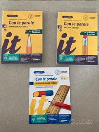 CON LE PAROLE giallo, testo unico gramatica medie