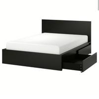 letto con 4 contenitore e doghe 