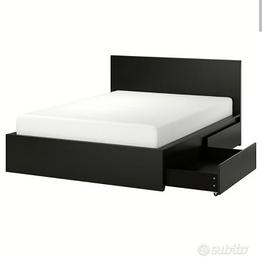 letto con 4 contenitore e doghe 