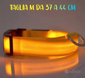 Collare per Cani in nylon con LED Giallo ⭐ Nuovo ⭐