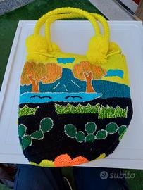 Borsa in tessuto e Lana
