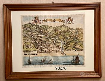 Incisione storica della città di Oneglia