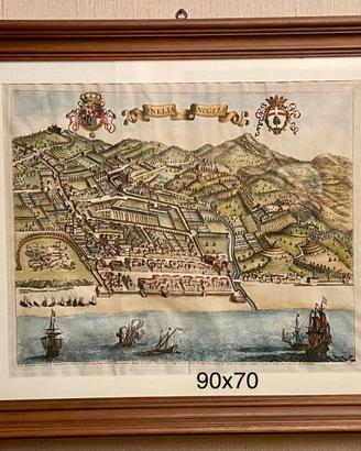 Incisione storica della città di Oneglia